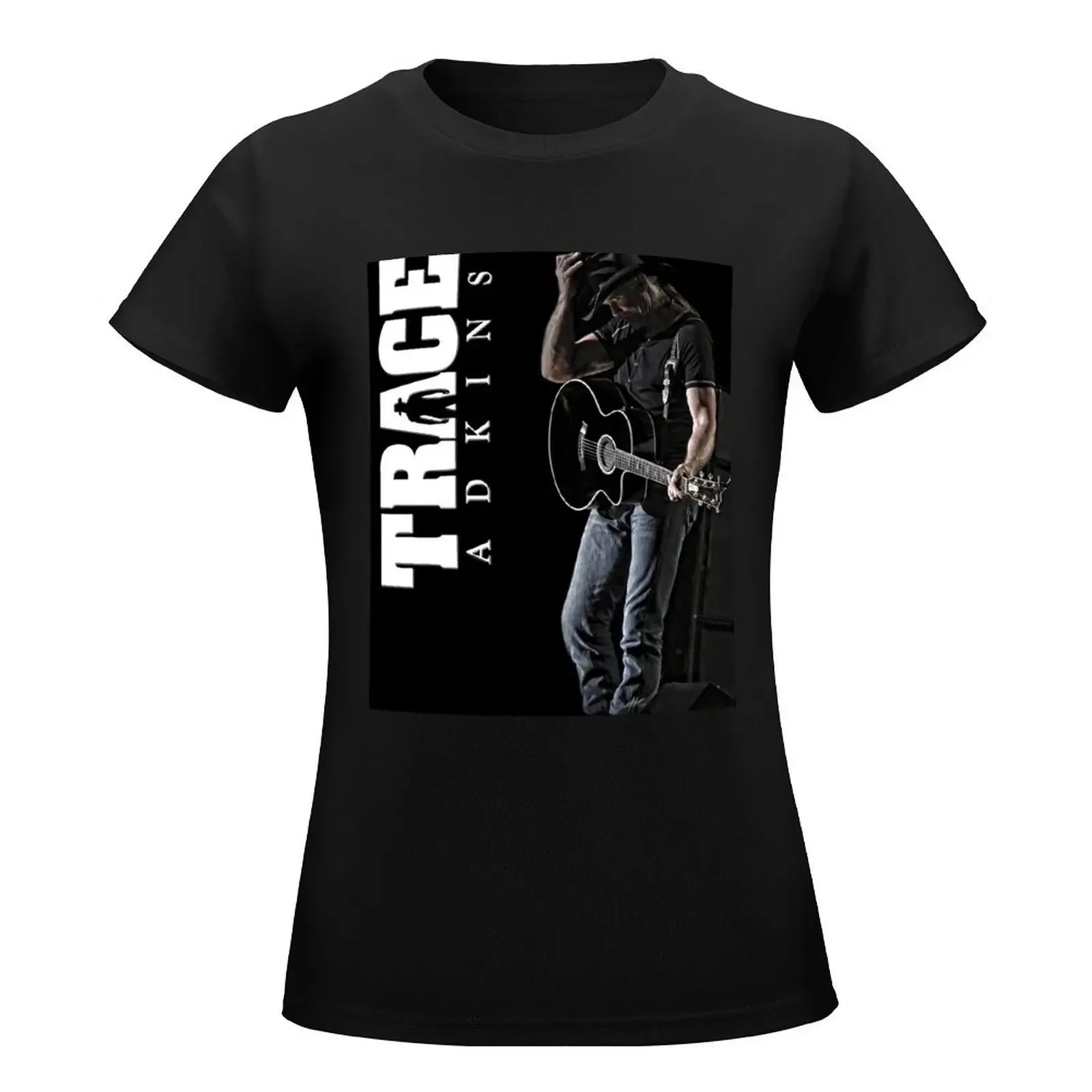 Trace Guitar Music Band Adkins Logo T-Shirt plus size tops graphics tops Women's t-shirt