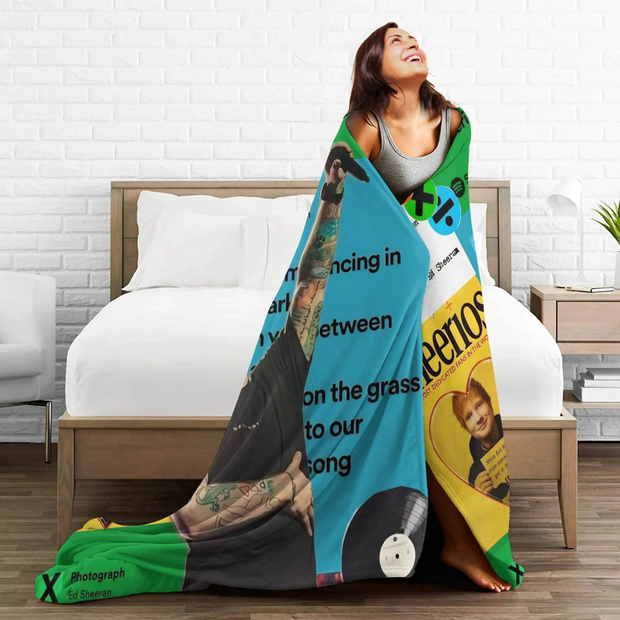 إد شيران حلقة جولة 2026 رمي بطانية للأريكة غامض لينة بطانية قطيفة 50x60 بوصة أحجام متعددة المفرش لجميع المواسم