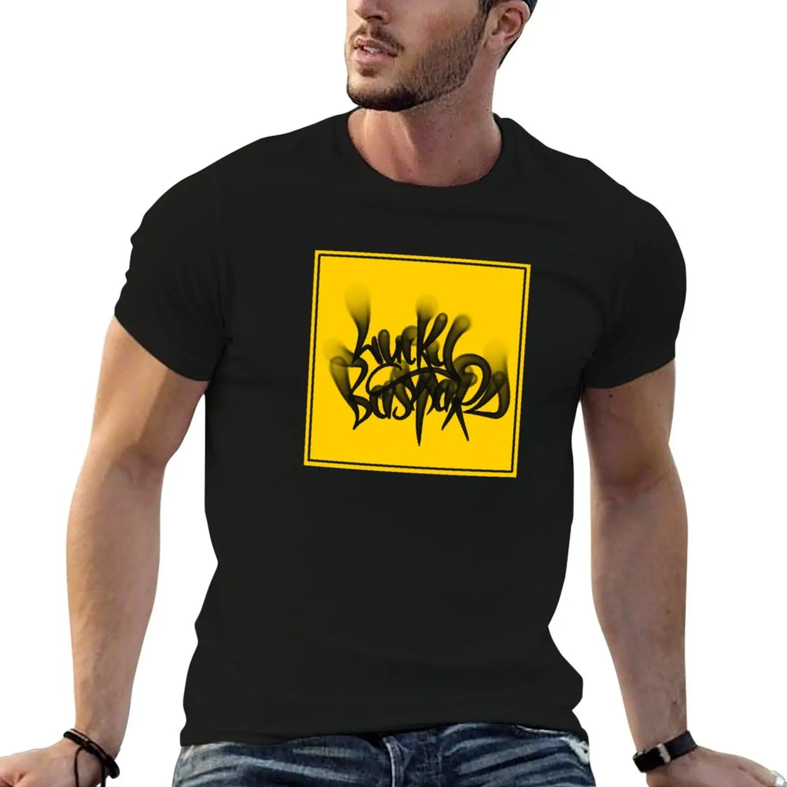 Lucky Bastard FatCap Tag T-Shirt funny t shirts dark humor anime t shirts oversize g man t shirts for men T-shirt
