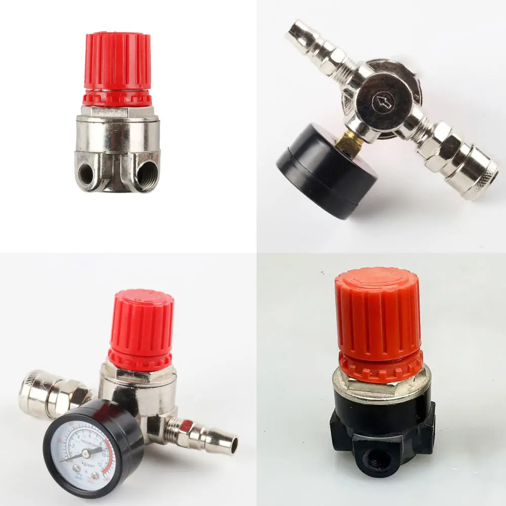For For Yige Air Compressor Regulator Valve Assembly Adjustable Pneumatic Tool Spare Parts With Pressure Gauge