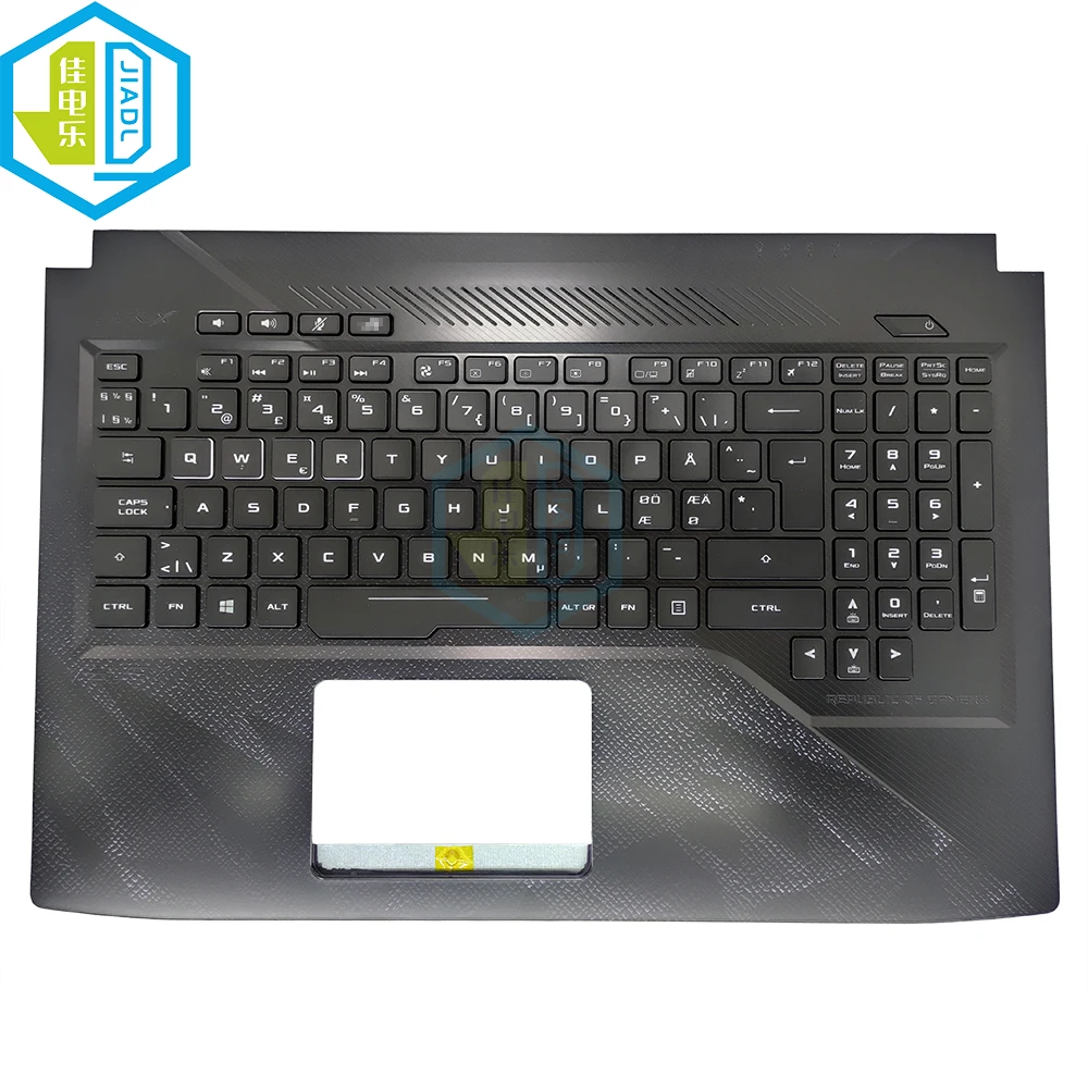 Imagem -06 - Teclado Retroiluminado para Asus Rog Strix Gl503 Gl503v Gl503vm Teclado para Notebook Retroiluminação Estojo Superior be gk hu ne sw tr