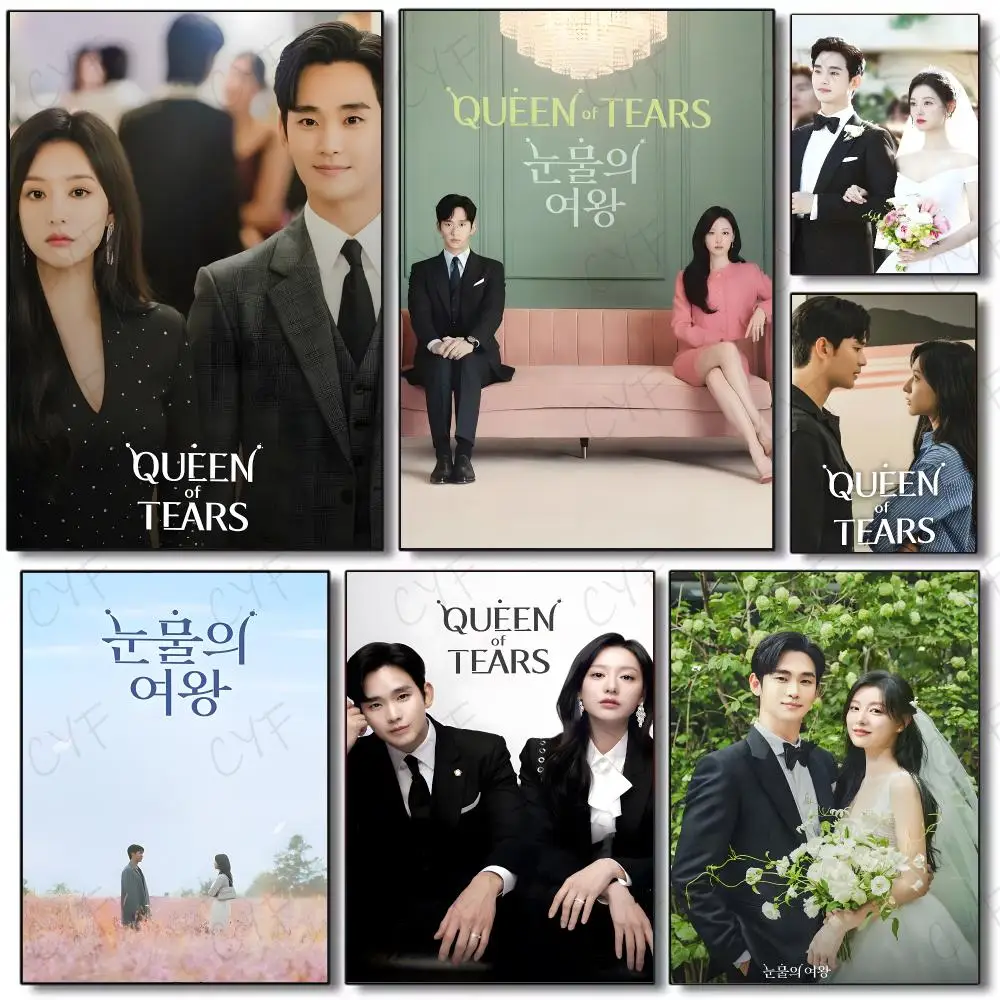 Series Romance Queen Of Tears Poster Painting Wall Art Mural for Living Room Home Decor and Gifts