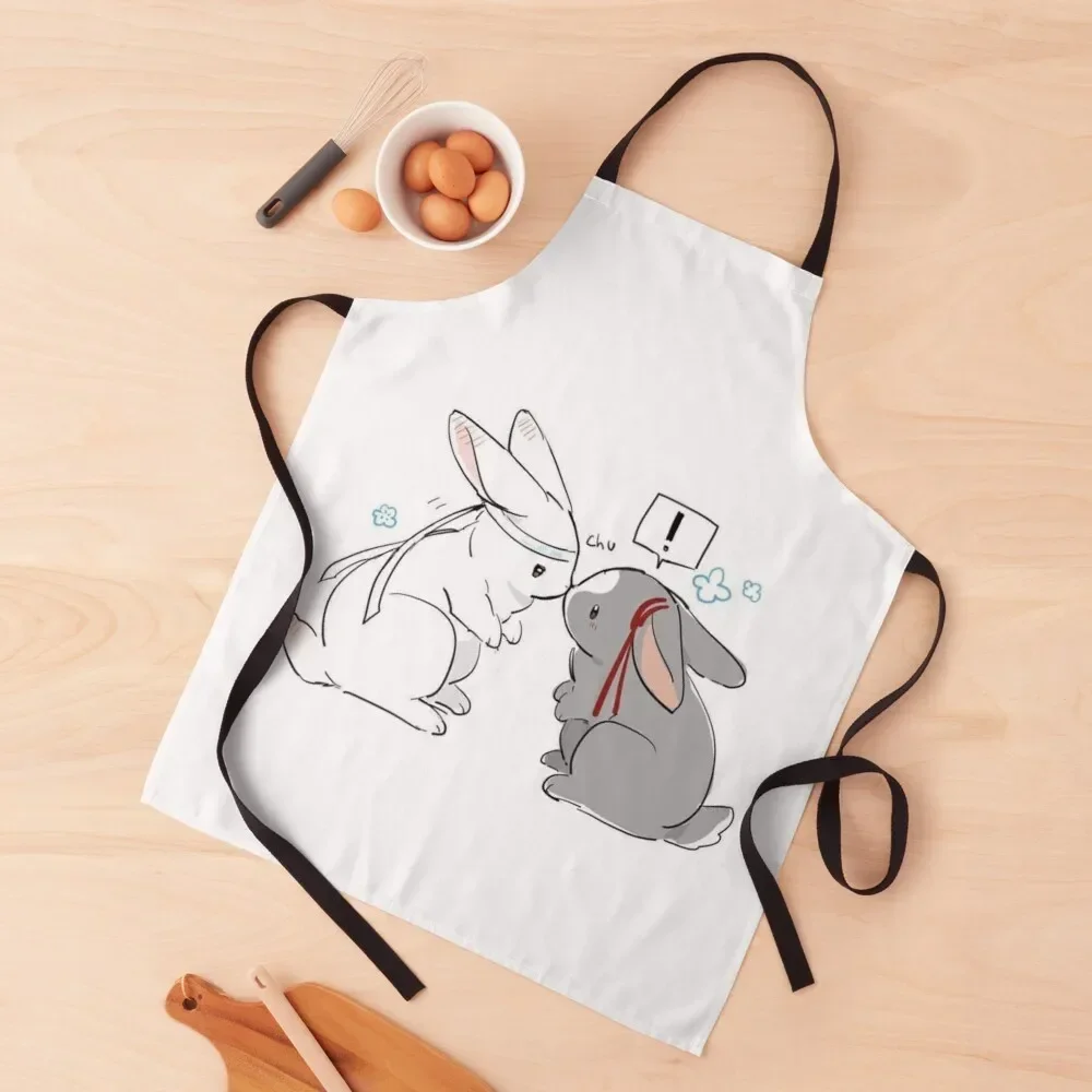 Wangxian Mo Dao Zu Shi The Untamed Kissing Bunnies Apron Womens Dresses Children'S Men kitchen Kitchen For Men Apron