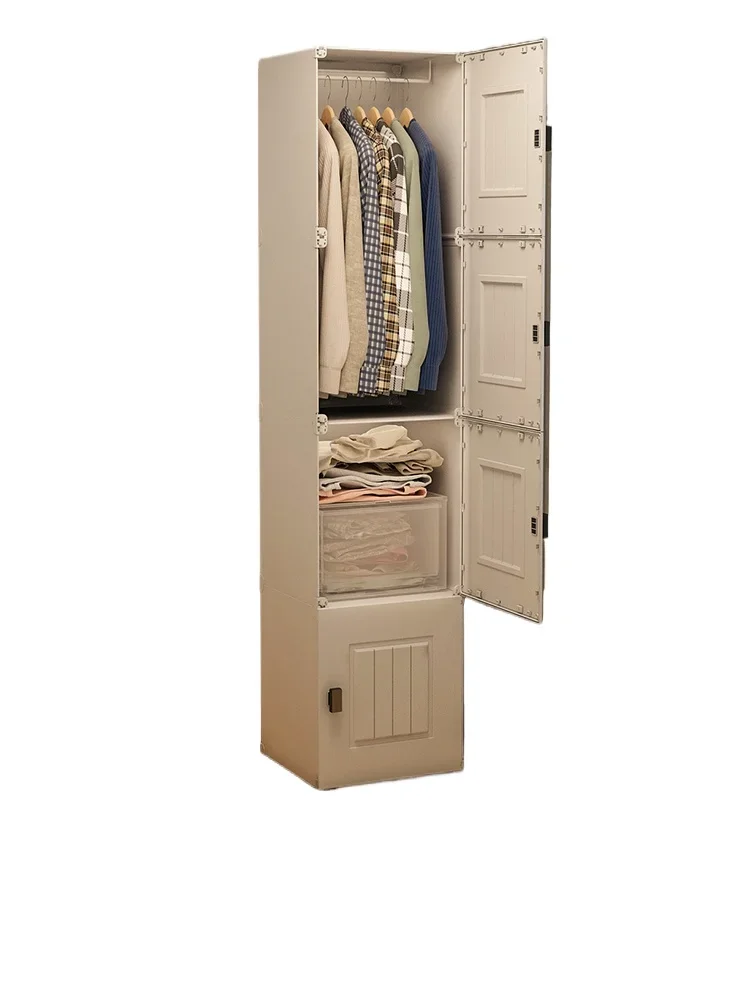 

Маленький гардероб, арендная комната, общежитие, одна спальня, бытовой простой сборный пластиковый гардероб, детский шкаф для хранения одежды