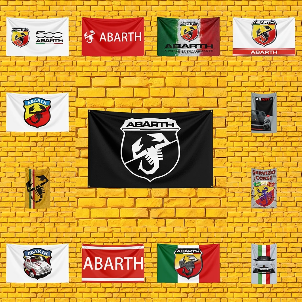 Italian Hot Hatch Tuning Car Car Flag 3x5 FT Polyester Banner For Garage Wall Decor Auto Enthusiast Gift