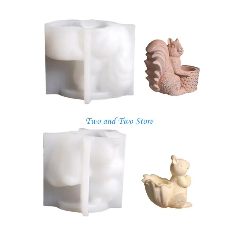 

HX6F Silicone Squirrel Holder Mold Reusable Eggs Holder Mold Silicone Texture