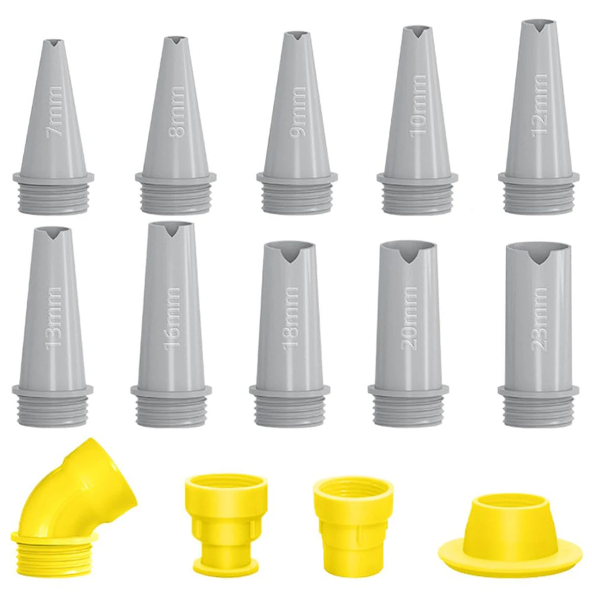 Universal Integrated, Cartridge Tips, Silicone Tips, V-Mouth, Rubber Nozzle Tool Kit, 2024 New, One Set One-Piece