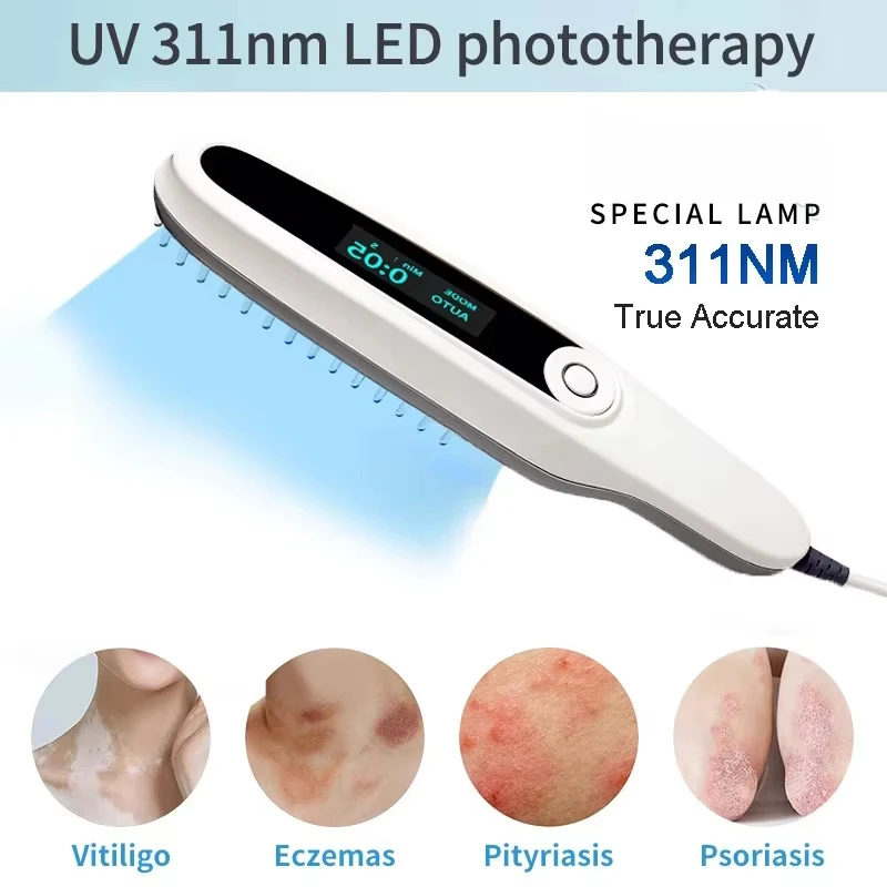 

311NM UVB Narrow Band UV Light Source Treatment Vitiligo Psoriasis Eczema Therapy Lamp Ultraviolet Phototherapy Instrument