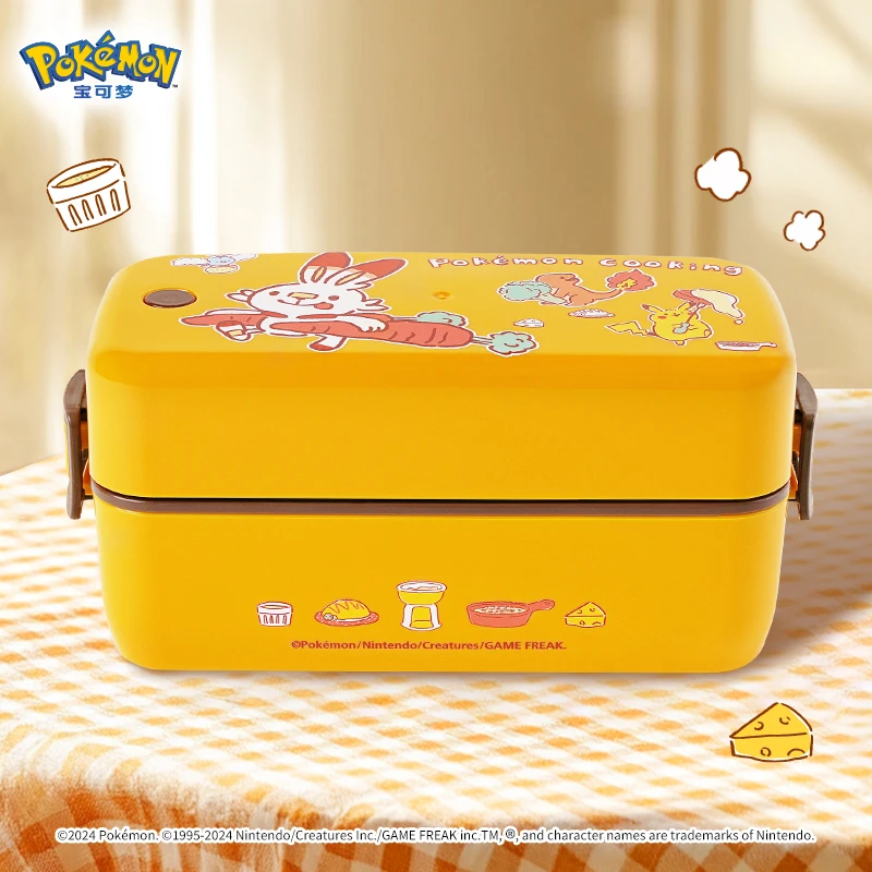 Pokemon Gathering Eater Series Japanese Lunch Box Anime Pikachu Picnic Fresh Fruit Box Children's Toy Lunch Box Christmas Gift