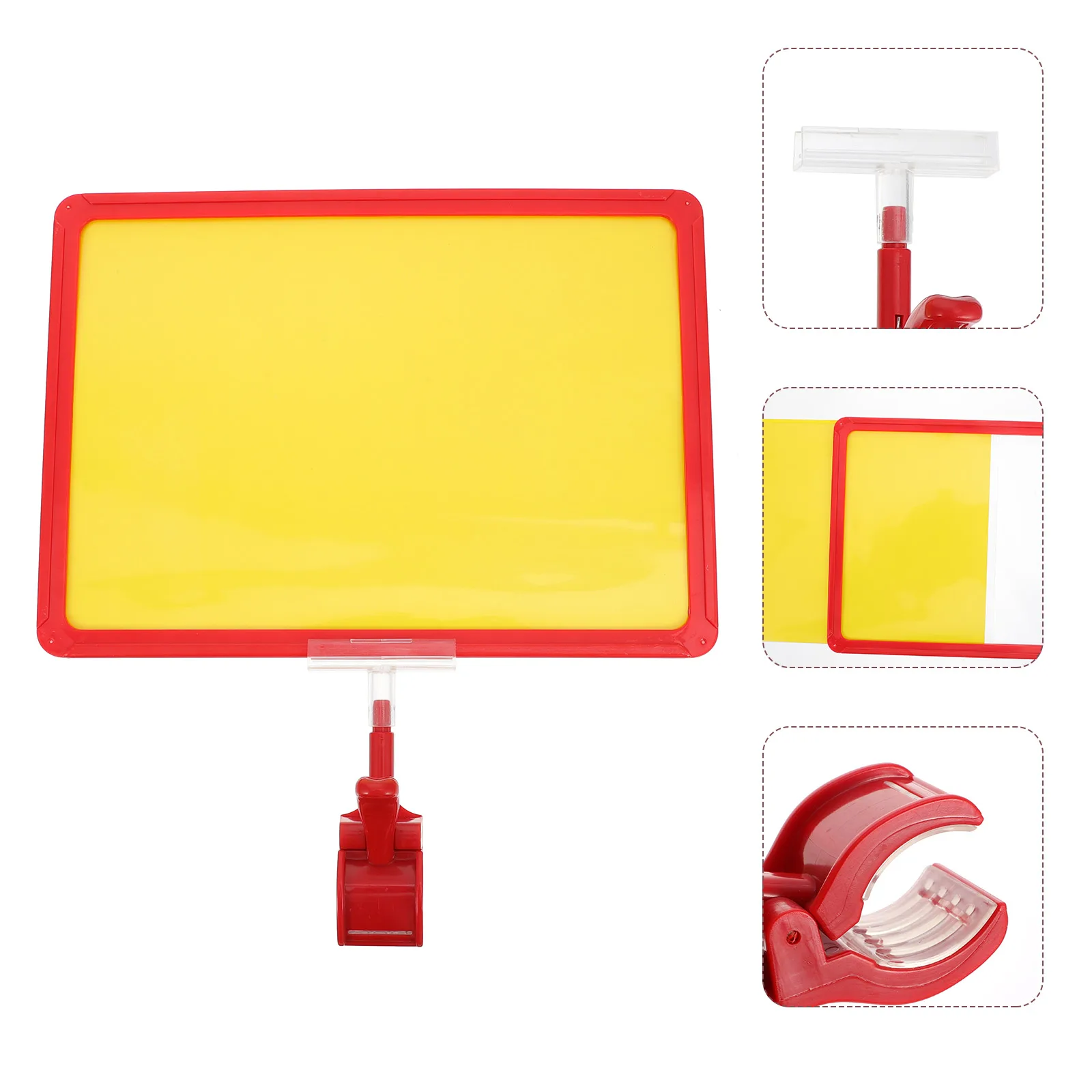 1 Set A4 Size Price Tag Board Clip Supermarket Merchandise Display Billboard Durable Abs Reusable Label Holder For Retail Stores