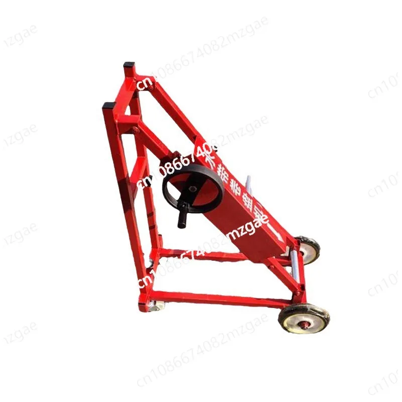 

Mobile hose reel Fire hose storage machine Folding hose reel machine Cart type reel
