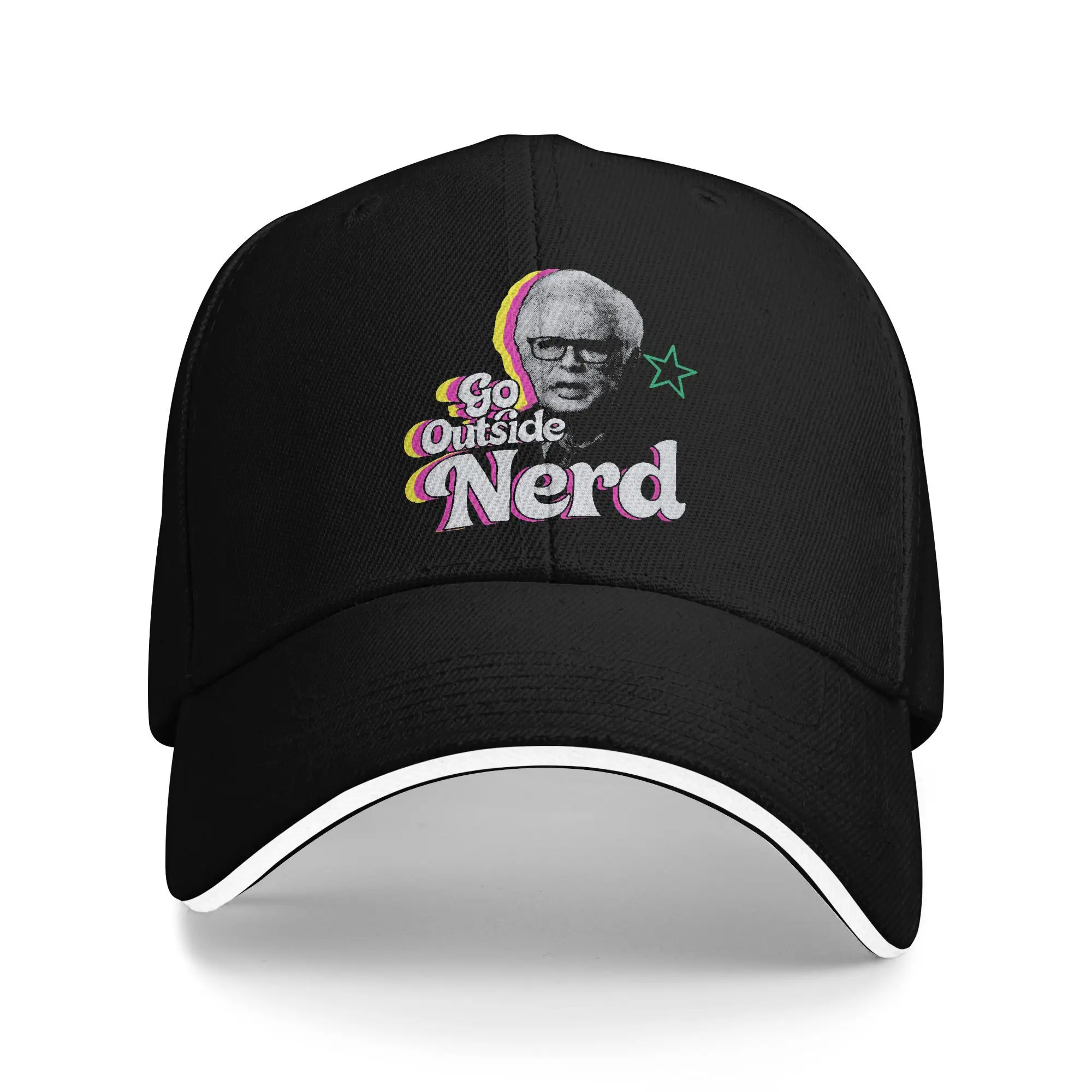 

Go Outside Nerd Sun Baseball Cap Spring Design Print Hip Hop Hats For Men Women Outdoor Sport Baseball Caps
