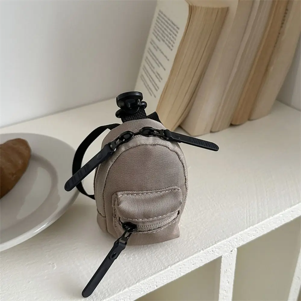 Fashion Colorful Mini Backpack Coin Purse Harajuku Cute Mini Canvas Wallet Korean Style Casual Canvas Coin Bag Male