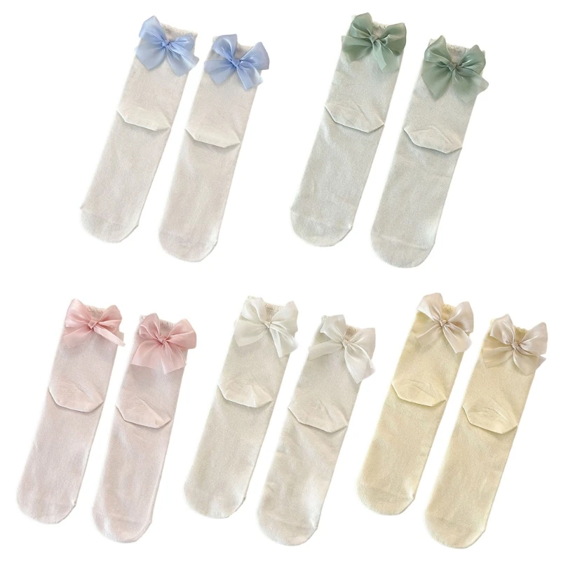 

Japanese Women Cotton Ankle Socks Ribbon Bowknot Ruffle Frilly Socks