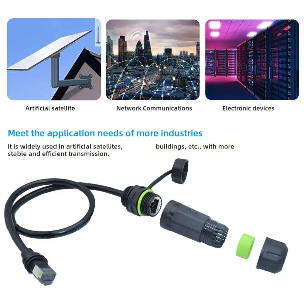  for StarLink Gen3 IP68 Outdoor Waterproof for StarLink GEN3 V3 To RJ45 Gigabit Network Cable Adapter Extension Cable ﻿ X3J3