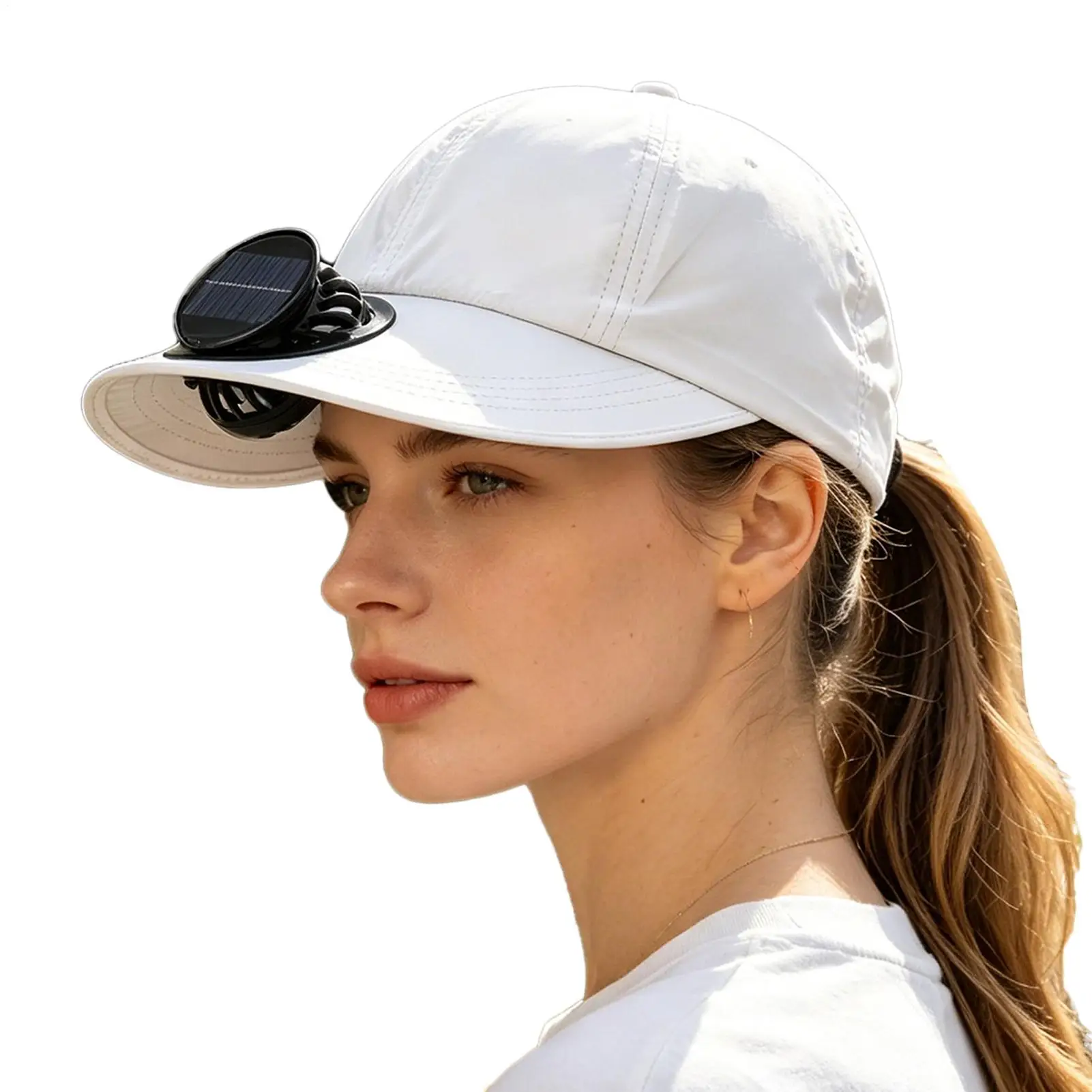 

Sunproof Fan Hat 600mAh Rechargeable Personal Outdoor Gear Solar Power Fan Sun Hat For Sports Fishing Beach Travel Vacation