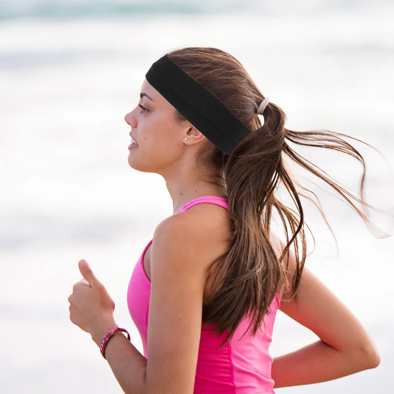 

9Pcs Sports Headbands Breathable Elastic Sweat Bands Professional Multi-Function Hair Bands for Running Yoga Fitness Outdoor