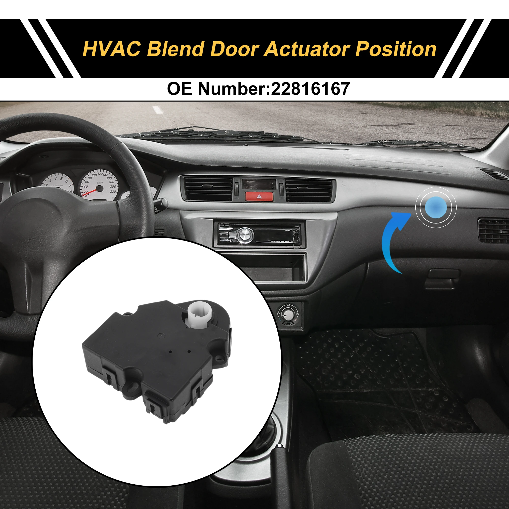 

UXCELL HVAC Привод двери смеси обогревателя для Buick Enclave 2013-2017 No 22816167