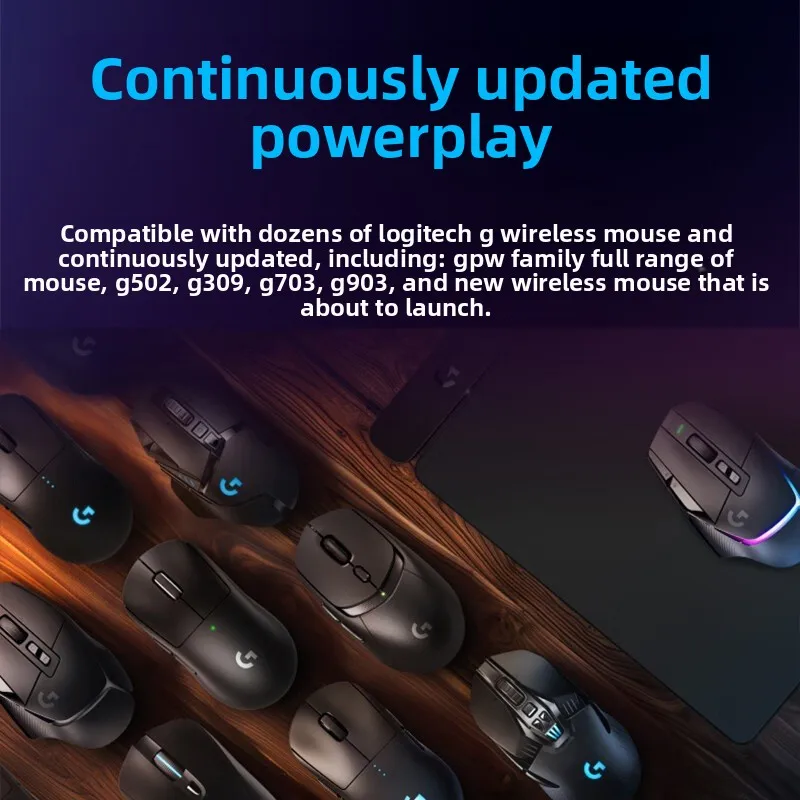 يمكن شحن لوحة ماوس الألعاب Powerplay 2 بشكل لاسلكي من الأسفل، مناسبة لسلسلة G903/gpw/g502x #5