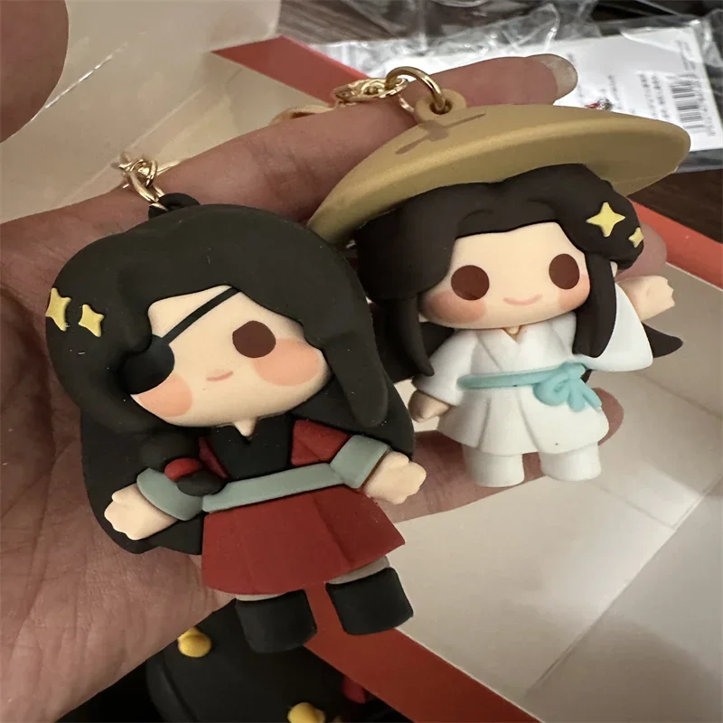 Tian Guan Ci Fu Anime Periferico Xie Lian Hua Cheng Portachiavi mobile in plastica morbida Zaino per auto Piccolo ciondolo Cosplay Giocattolo regalo