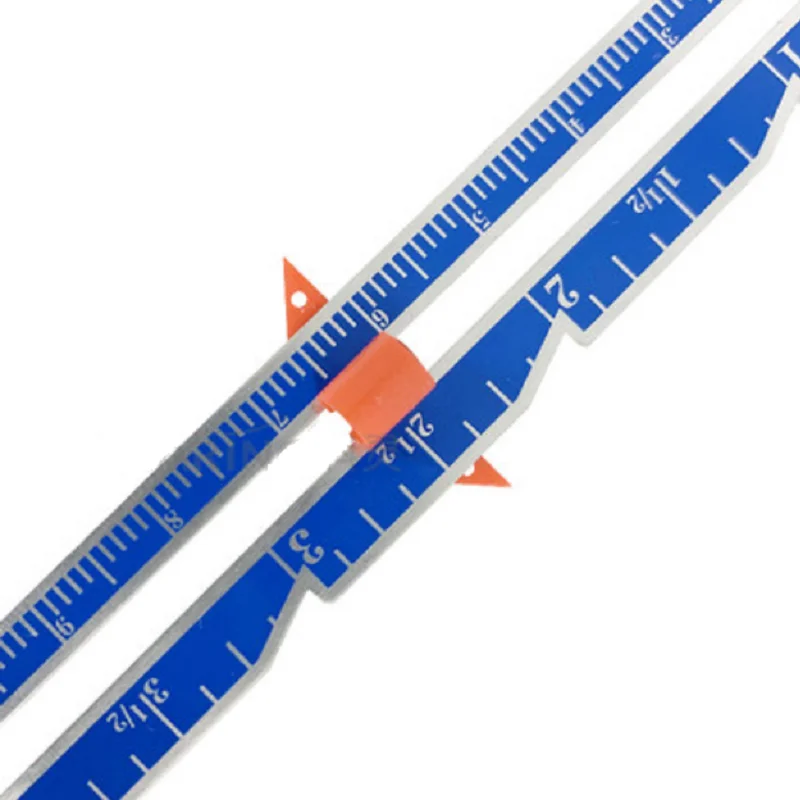 Adjustable Seam Gauge Aluminum Measuring Thickness Ruler Patchwork Quiting Seaming Tools