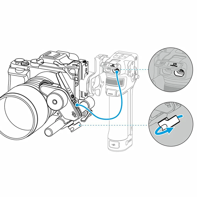 Type-C naar USB-C-besturingskabel voor DJI Focus Pro Grip naar LiDAR-motor en Canon R5 R6 Sony ZV-E10 A7C A6700 Nikon Z6 Z7 camera