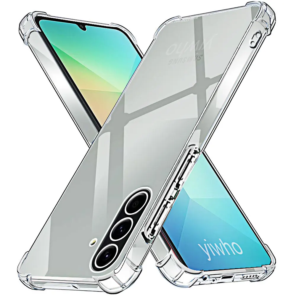 Shockproof Clear Soft Back Case for Samsung A56 A36 A26 A16 A06 4G 5G Phone Case Full Cover on For Galaxy A 56 36 26 Transparent