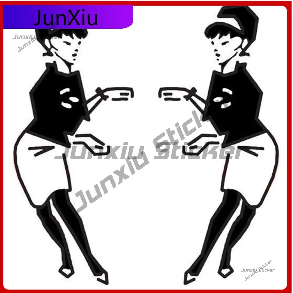

Trendy Stickers Vinyl Ska Girls Dancers Shaped Window Laptop Retro 2 Tone Beat Vintage Exterior Decal Accessories