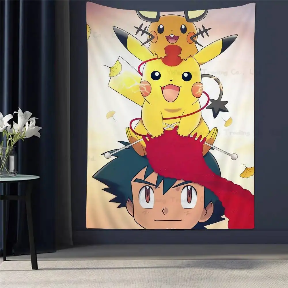 Bilibili لطيف P-Pokemon P-Pikachu لتقوم بها بنفسك قماش مزخرف جداري الفن الخيال العلمي غرفة ديكور المنزل جدار ديكور فني #1