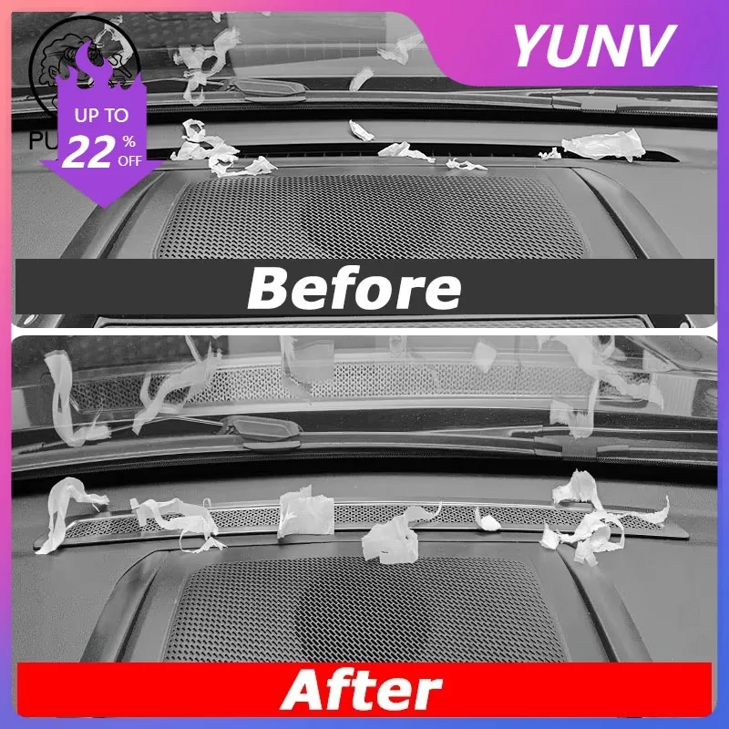 YUNV For Haval H9 MKII 2ND 2024 2025 2026 Car Stainless Steel instrument panel  Air Filter Clean Air Inlet Protective Accessorie