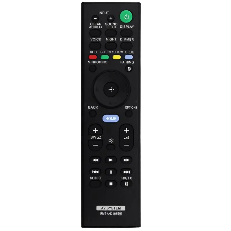 ABRI-RMT-AH240E Remote Control Replace For Sony Soundbar SA-NT5 SA-WCT790 SA-CT790 HT-XT2 HT-CT790 HT-NT5 RMTAH240E Durable