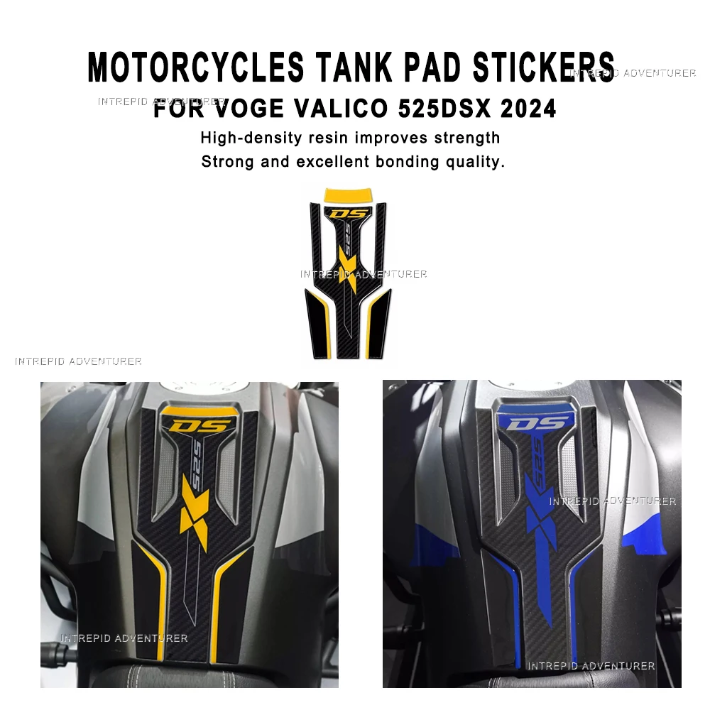 

Motorcycle Accessories Tank Pad Protector sticker Covers Waterproof 3D Epoxy Resin Stickers Kit for Voge Valico 525DSX 2024