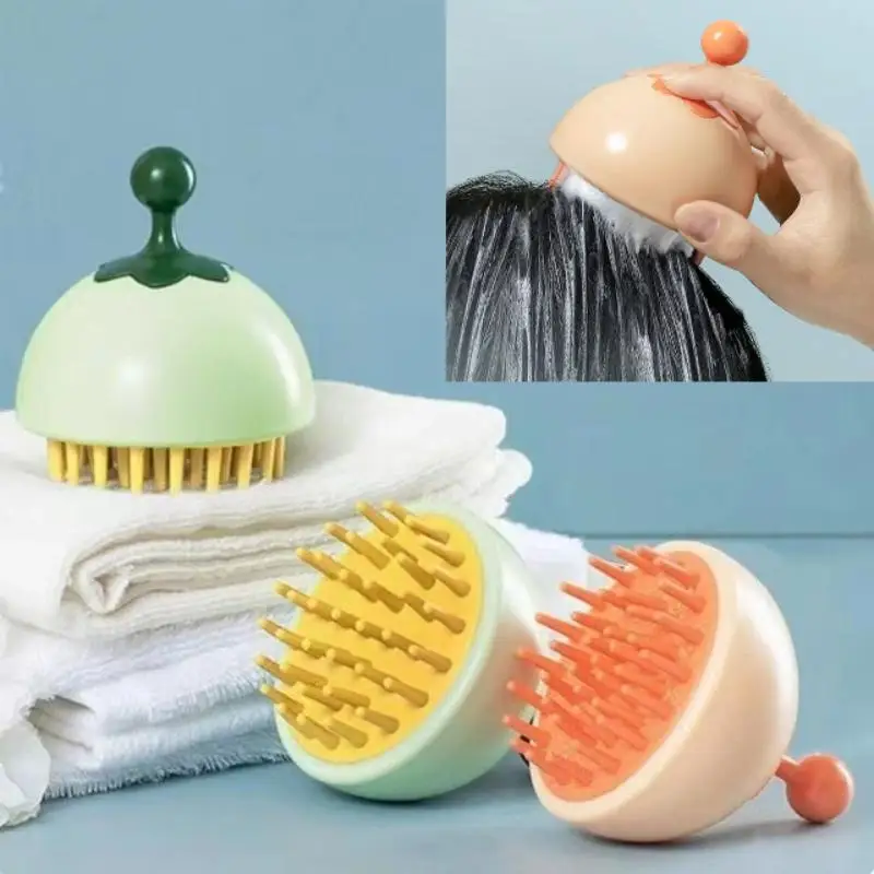 

Silicone Scalp Massager Shampoo Brush Comb Hair Cleansing Exfoliator Acupuncture Point Head Massage Bath Shower Relaxation Tool