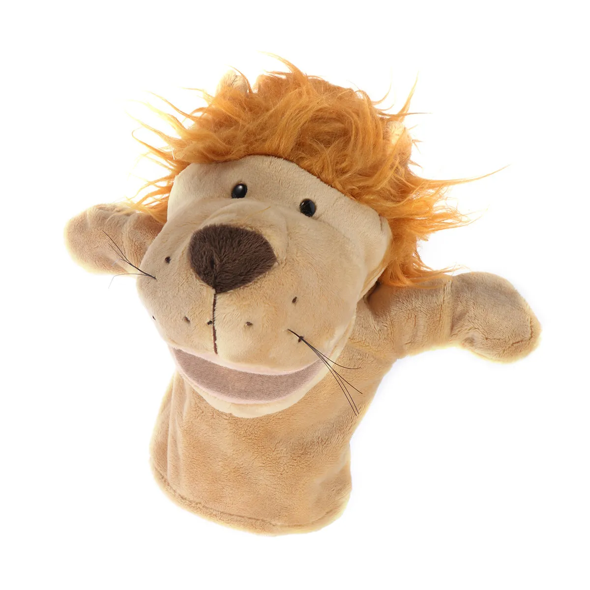 

Yellow Lion Hand Puppet For Kids Soft Stuffed Animal Educational Interactive Play Gift Puppets Hand Puppet