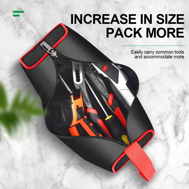 Multifunctional Electrician Tool Bag Waterproof Wear Resistant Durable 1680D Oxford Cloth Portable Tool Storage Tool Bag