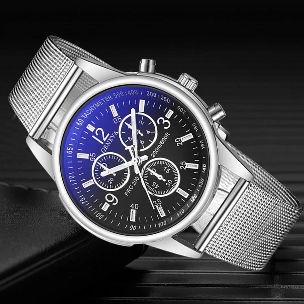 

Luxury Men's Watch 2023 Fashion Silver Stainless Steel Military Watches Man Wrist Timepiece Multi Dial Hot Selling Orologi Uomo