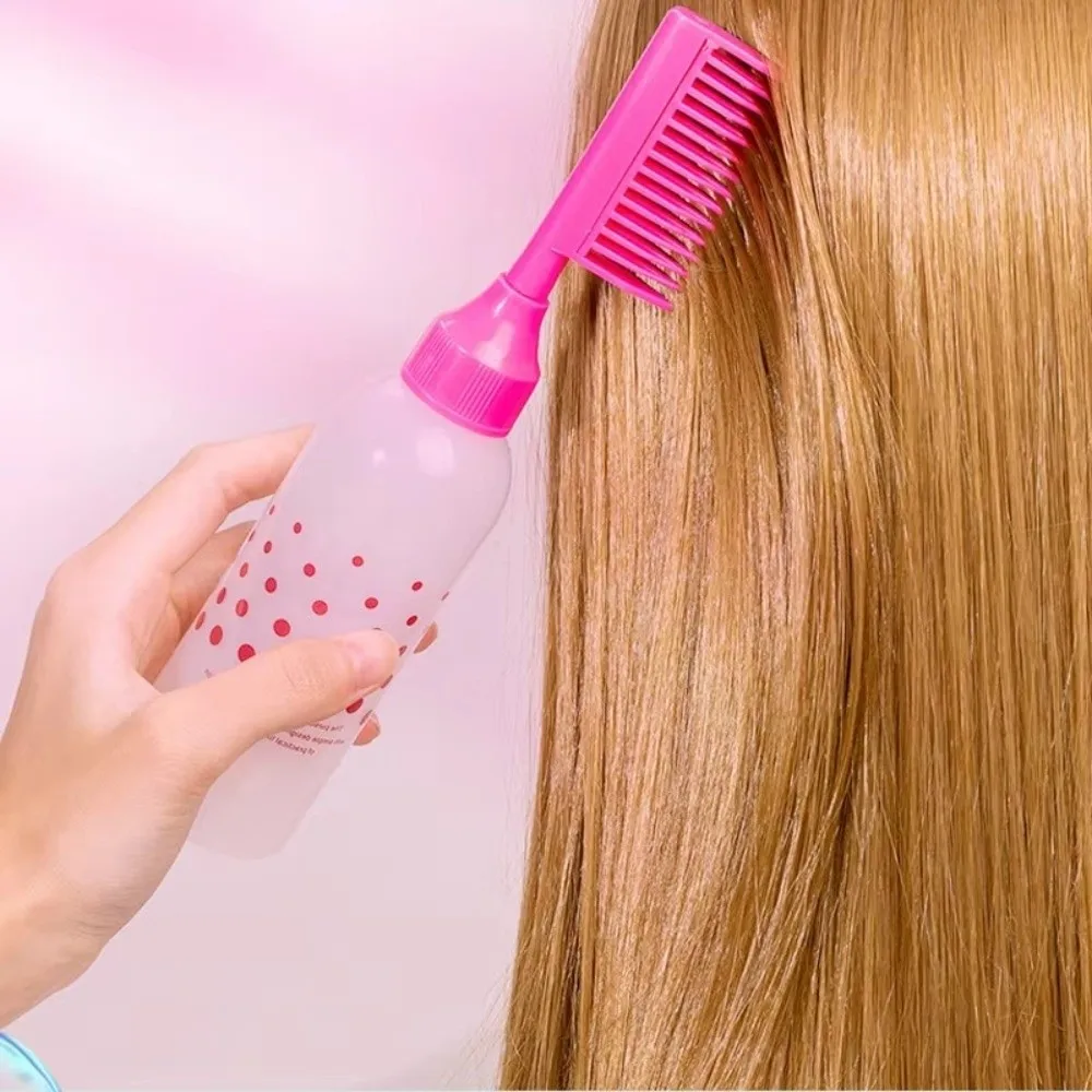 Gifts Refillable Hair Dye Bottle Large Capacity with Comb Perming Solution Bottle Shampoo Brush Hair Dye Styling Tools