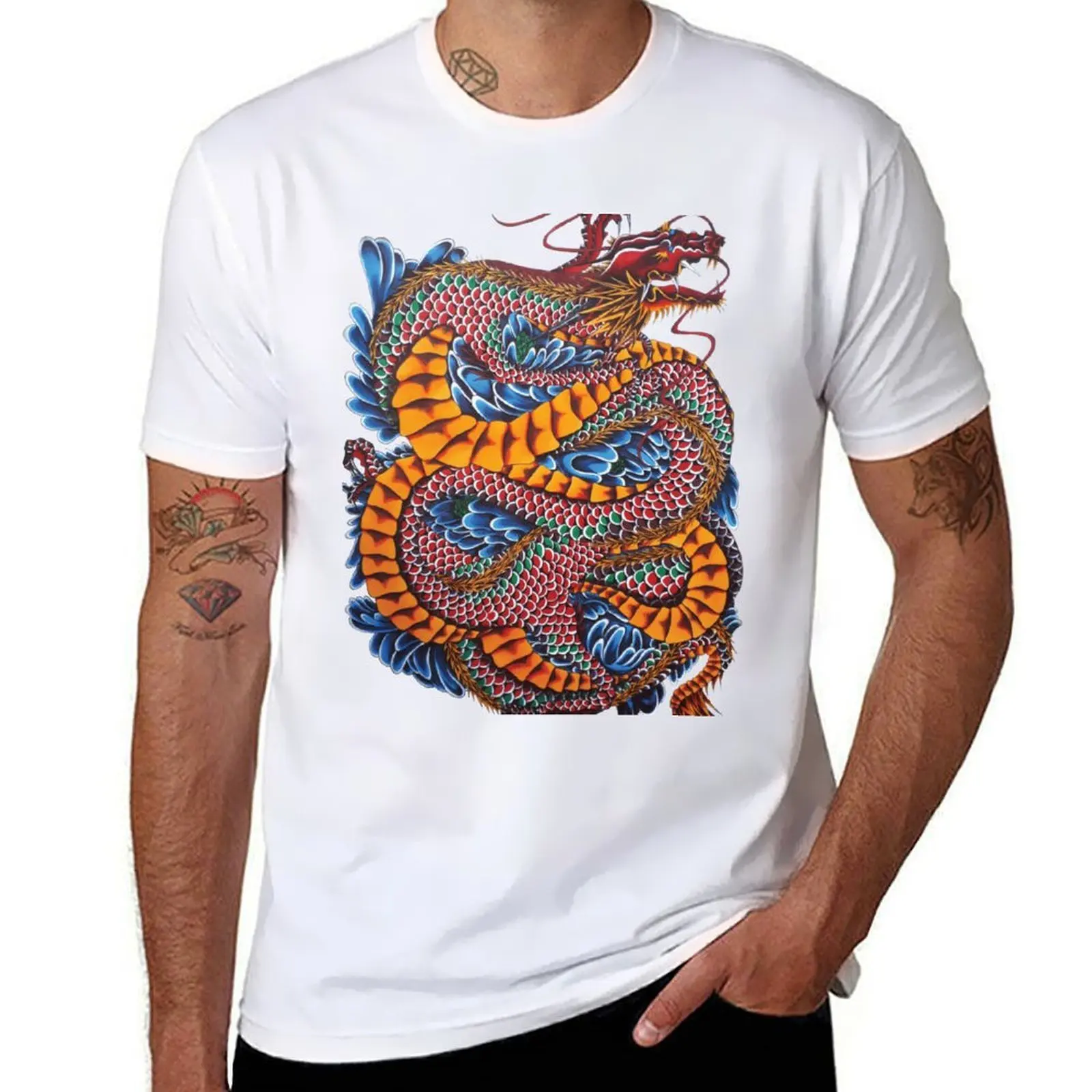 

Japanese Dragon T-Shirt t shirt man casual essential t shirt T-Shirt