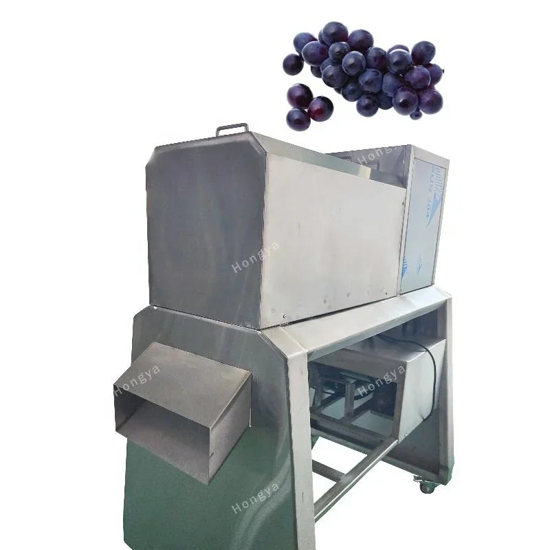 High Quality Grape Stem Removing and Crushing Machine / Grape Crusher Electric / Grapes Pessing Machinery