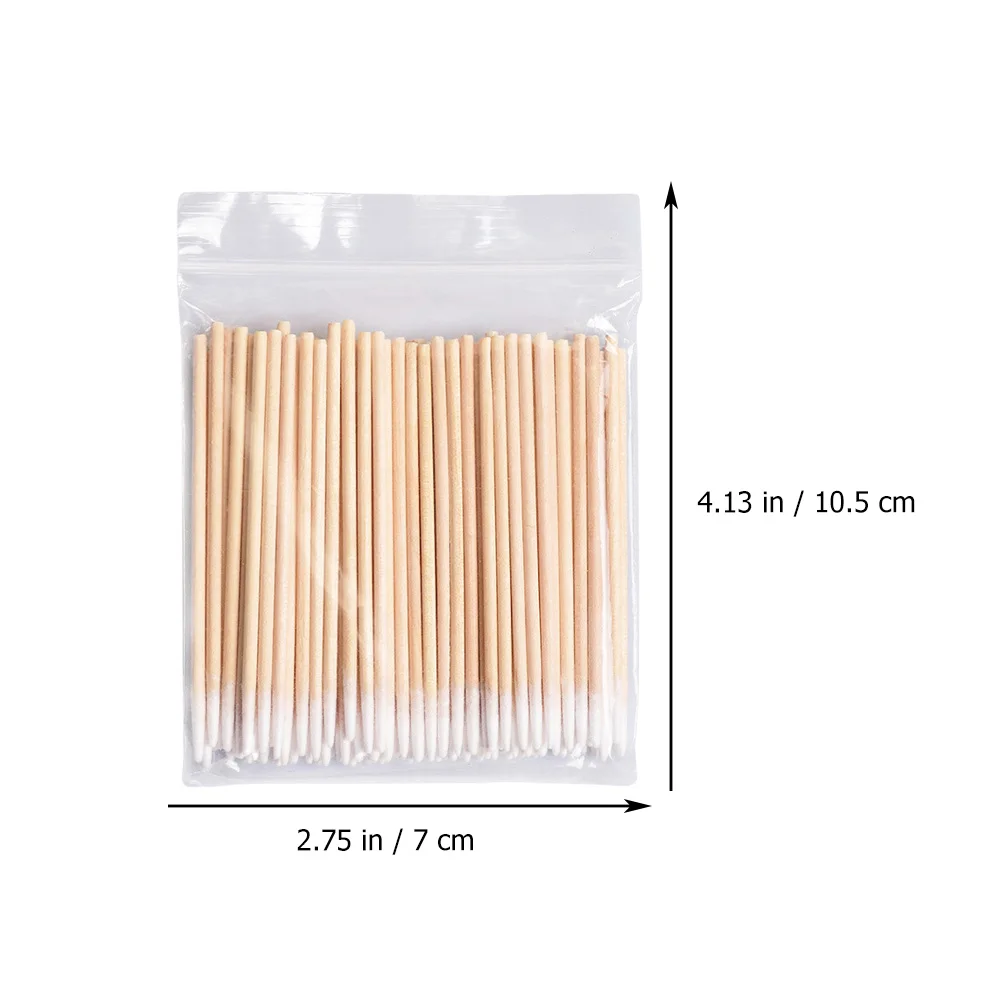 1000 Pcs Cotton Swab Lash Cosmetics Swabs Make up Lips Tool Tattooing Birch Absorbent Eyelash Cleaning Sticks Eyebrow Rod Miss