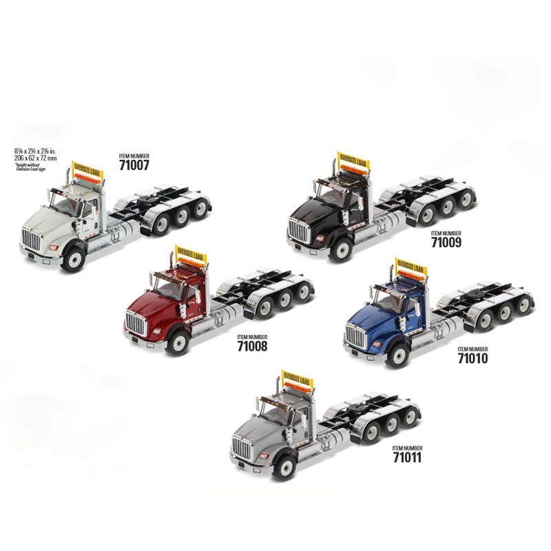 

1/50 Scale American Tractor IWC H620 Towing Semi-trailer Alloy Engineering Transporter Model Collection Souvenir Display