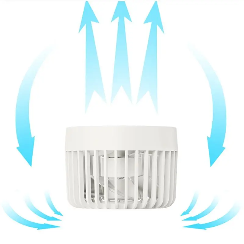 BAAU Portable Mini Fan USB Desktop Electric Fan Student Dormitory Small Cooling Ventilador Fans Double Leaf Fan Easy Install B