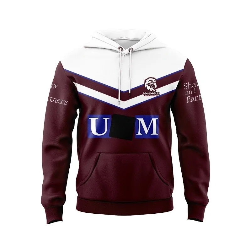 2024 Eagles Men's Hoodie Rugby Jersey Size S-5XL 