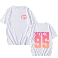 Twice 2024 Korean Style Album T Shirt Women Men Print Tshirt Harajuku Unisex Ulzzang Graphic Female T-Shirt Kawaii 90S Y2K Tees