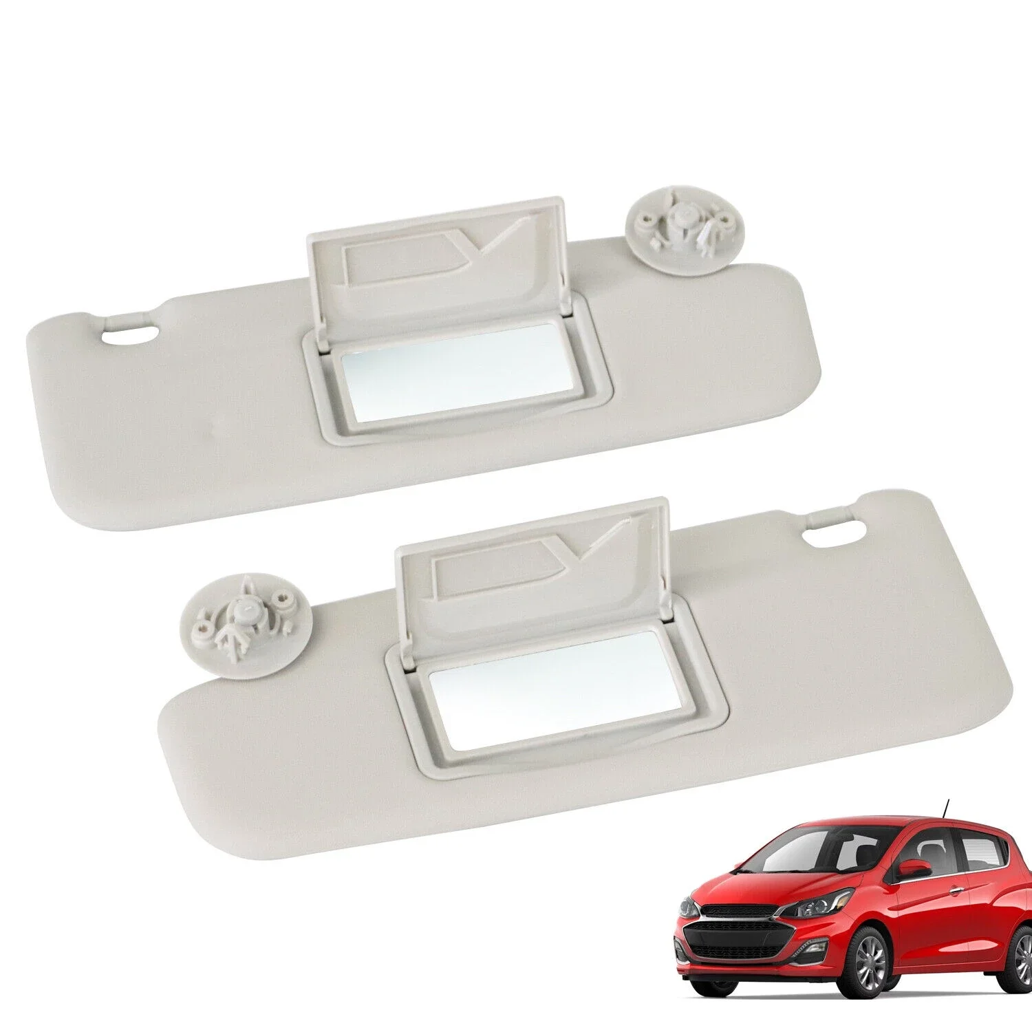 Car Sun Visor Interior Sunshade Board With Mirror For Chevy Chevrolet Sonic Spark Cruze Aveo 2009 2010 2011 2012 2013 2014-2022 view 2