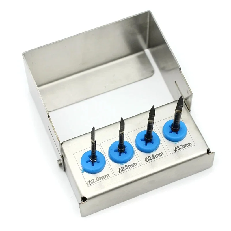 4Pcs/set Dental surgical guide drill implant instruments Dental Implant Long Lance Pilot Drills Burs Tools