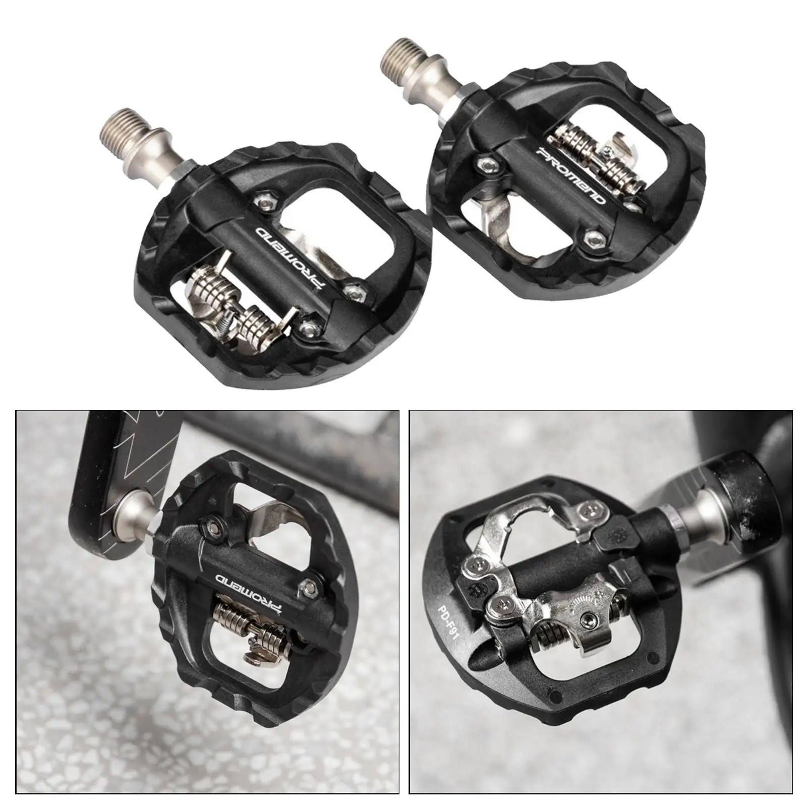 

2in1 MTB bike lock-to-flat pedal SPD self-locking bike clipless pedal