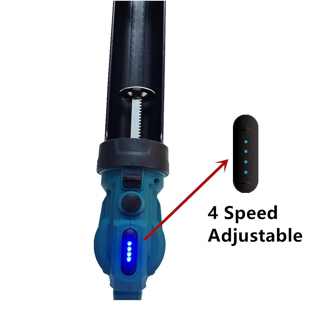 Pistolet à Calfeutrer 18V Makita Compatible – 6 Vitesses, LED, Sans Batterie