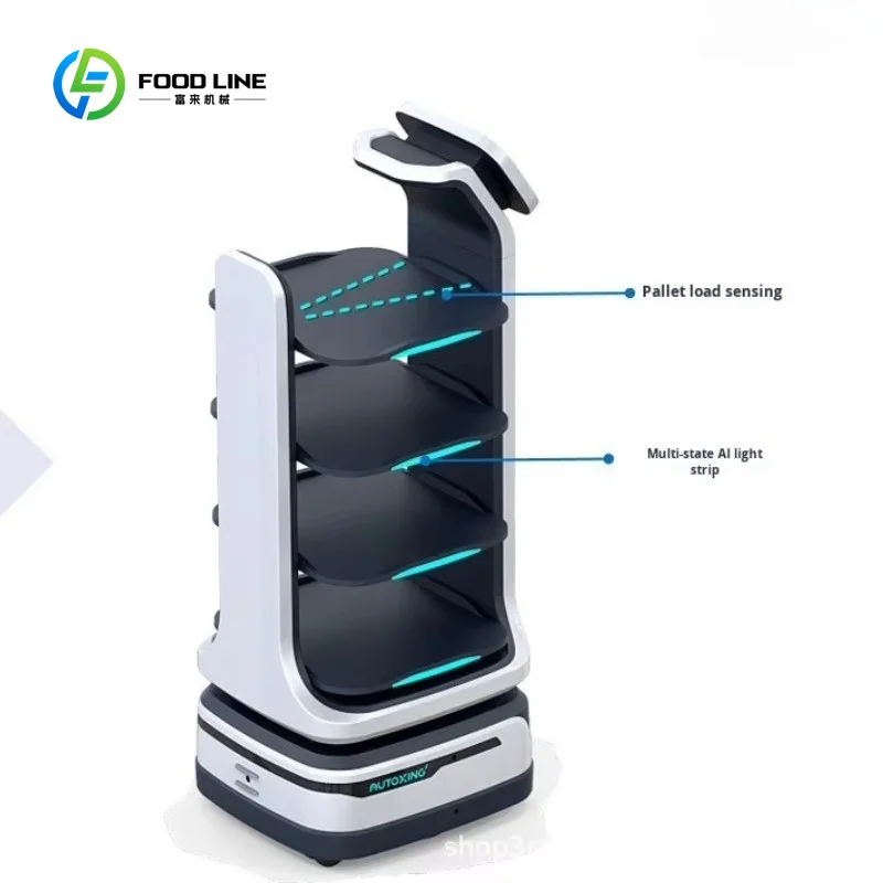 Customized Android-Operated Intelligent Food Delivery Robot for Restaurant & Hotel Automatic Dish Serving & Waiter Assistance