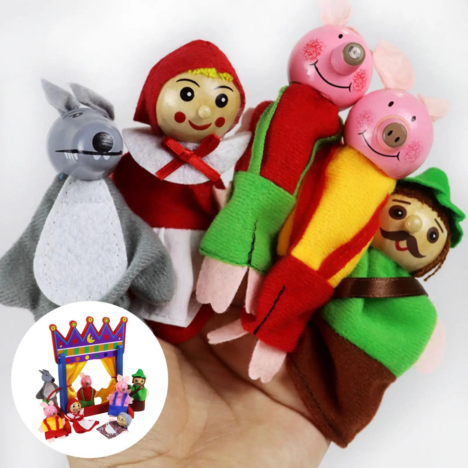 Multipurpose Mini Puppet Stand Set Entertainment Toys Party Favor Gifts